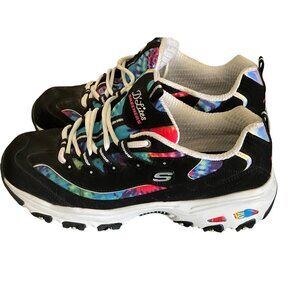 DLites Skechers Summer Fiesta 10 Tie Dye Memory Foam Comfort Sneakers Womens